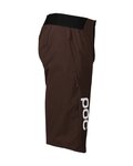 POC Cycling shorts without bib - GUARDIAN AIR - brown