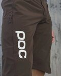 POC Cycling shorts without bib - GUARDIAN AIR - brown