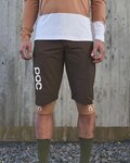 POC Cycling shorts without bib - GUARDIAN AIR - brown