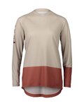 POC Cycling summer long sleeve jersey - MTB PURE LADY - beige