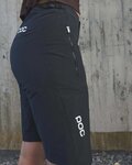 POC Cycling shorts without bib - ESSENTIAL ENDURO W - black