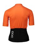 POC Cycling short sleeve jersey - ESSENTIAL ROAD LADY - orange/black