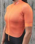 POC Cycling short sleeve jersey - ESSENTIAL ROAD LADY - orange/black