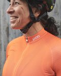 POC Cycling short sleeve jersey - ESSENTIAL ROAD LADY - orange/black