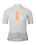 POC Cycling short sleeve jersey - ESSENTIAL ROAD LADY - white/grey