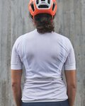POC Cycling short sleeve jersey - ESSENTIAL ROAD LADY - white/grey