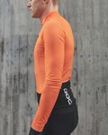 POC Cycling summer long sleeve jersey - ESSENTIAL ROAD - orange/black
