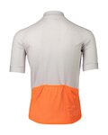 POC Cycling short sleeve jersey - ESSENTIAL ROAD LOGO - grey/orange