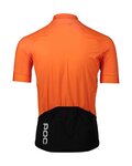 POC Cycling short sleeve jersey - ESSENTIAL ROAD - orange/black