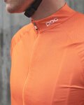 POC Cycling short sleeve jersey - ESSENTIAL ROAD - orange/black