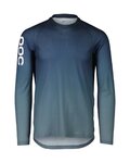 POC Cycling summer long sleeve jersey - MTB LITE - blue