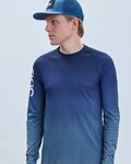 POC Cycling summer long sleeve jersey - MTB LITE - blue