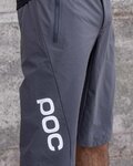 POC Cycling shorts without bib - ESSENTIAL ENDURO - grey