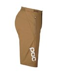 POC Cycling shorts without bib - ESSENTIAL ENDURO - brown