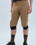 POC Cycling shorts without bib - ESSENTIAL ENDURO - brown