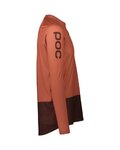 POC Cycling summer long sleeve jersey - MTB PURE - brown/orange