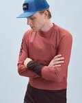 POC Cycling summer long sleeve jersey - MTB PURE - brown/orange