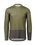 POC Cycling summer long sleeve jersey - MTB PURE - green/blue