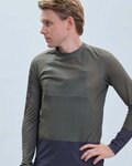 POC Cycling summer long sleeve jersey - MTB PURE - green/blue