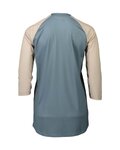 POC Cycling short sleeve jersey - MTB PURE 3/4 LADY - light blue/beige