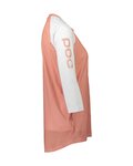 POC Cycling short sleeve jersey - MTB PURE 3/4 LADY - white/pink
