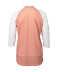 POC Cycling short sleeve jersey - MTB PURE 3/4 LADY - white/pink