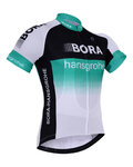 Cycling short sleeve jersey - BORA 2017 - white/black/green