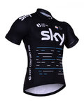 Cycling short sleeve jersey - SKY 2017 KIDS - black