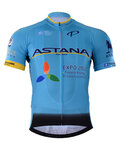 Cycling short sleeve jersey - ASTANA 2017 - light blue