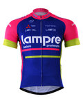 Cycling short sleeve jersey - LAMPRE 2017 - pink/blue