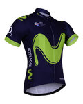 Cycling short sleeve jersey - MOVISTAR 2017  - blue/green