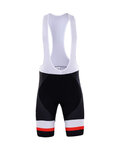 BONAVELO Cycling bib shorts - SUNWEB 2017 - white/black/red