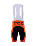 BONAVELO Cycling bib shorts - CCC RENO 2017 - orange/black