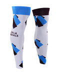 BONAVELO Cycling leg warmers - AG2R 2018 - black/light blue/white