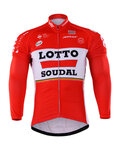 Cycling winter long sleeve jersey - LOTTO 2017 WINTER - red