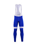 BONAVELO Cycling long bib trousers - QUICKSTEP 2017 WNT - blue