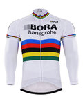 Cycling summer long sleeve jersey - BORA UCI 2017 SUMMER - white/multicolour