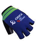 Cycling fingerless gloves - ORICA 2017 - blue/green