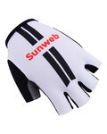 Cycling fingerless gloves - SUNWEB 2017 - white/black