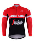 Cycling winter long sleeve jersey - TREK 2017 WINTER - red/black
