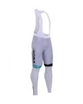 Cycling long bib trousers - BORA UCI 2017 WINTER - white