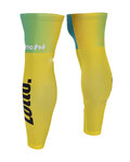 BONAVELO Cycling leg warmers - LOTTO 2015 - light blue/yellow