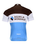BONAVELO Cycling short sleeve jersey - AG2R 2018 - white/light blue/brown