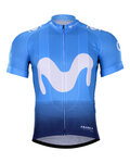Cycling short sleeve jersey - MOVISTAR 2018 - light blue