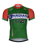 Cycling short sleeve jersey - BARDIANI 2018 - green/orange