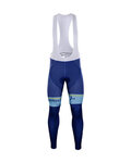Cycling long bib trousers - ASTANA 2018 WINTER - blue