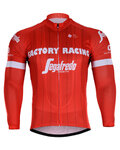 Cycling winter long sleeve jersey - TREK 2018 WINTER - red