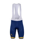 BONAVELO Cycling bib shorts - AQUA BLUE 2018 - gold/blue