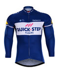 Cycling summer long sleeve jersey - QUICKSTEP 2018 SMR - blue/white