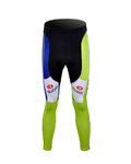 BONAVELO Cycling long trousers withot bib - LIQUIGAS 2012 WINTER - black/blue/green